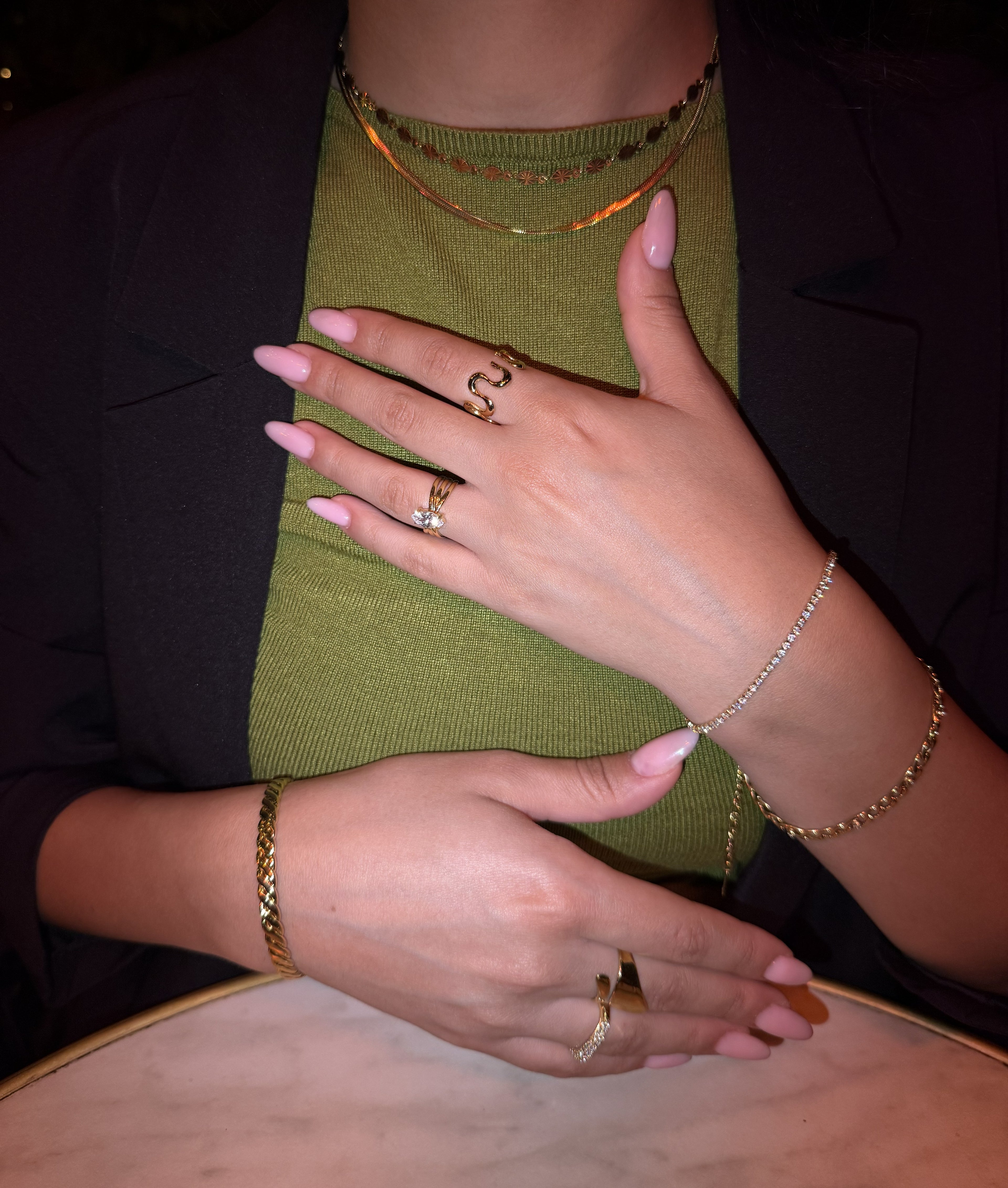 WAVE RING - justerbar